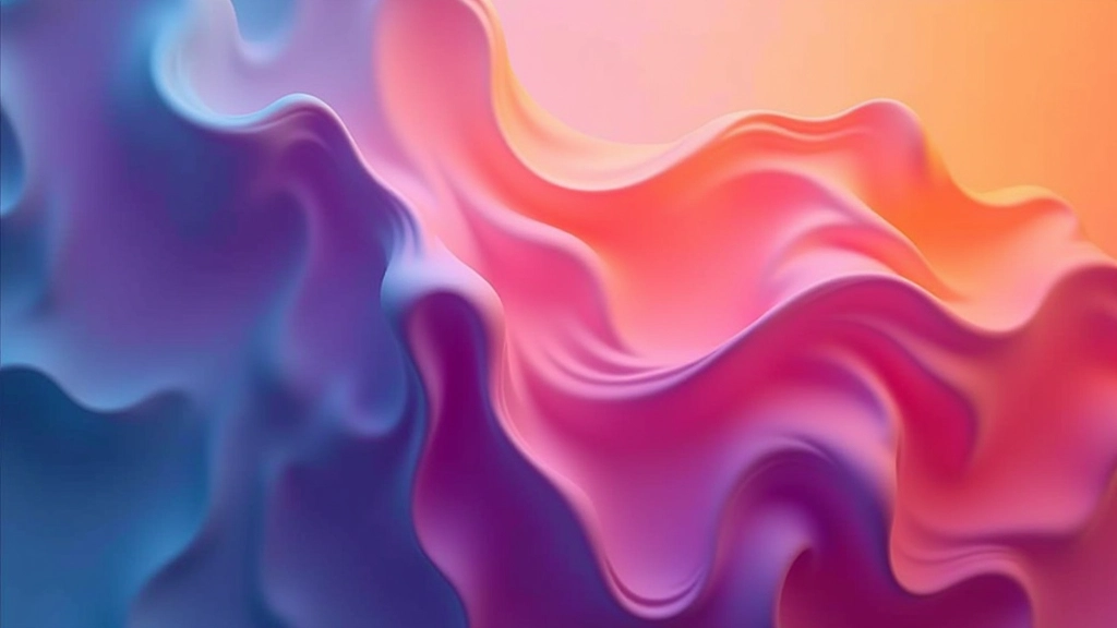 Abstrakte Farbverlauf-Komposition mit organischen Übergängen