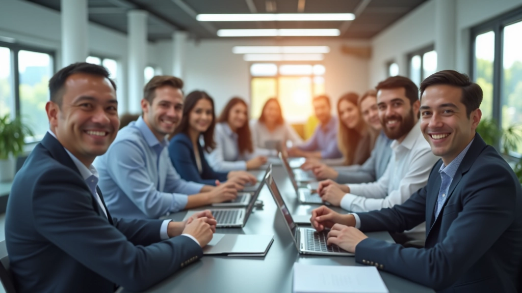 Team von Webdesignern und Entwicklern im Büro