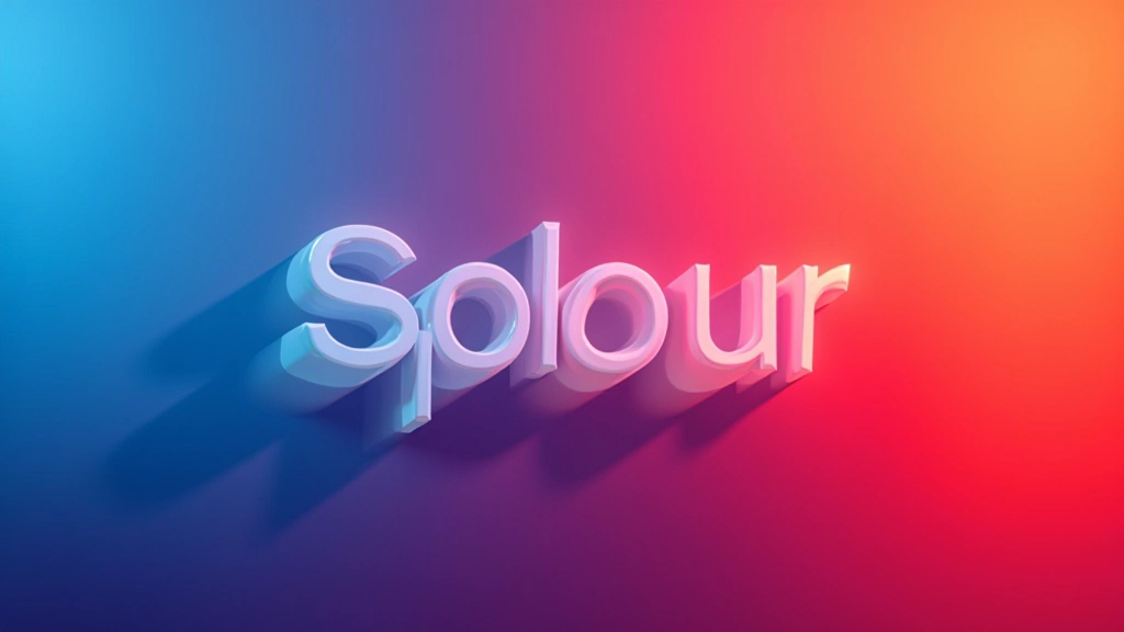 Typografie mit hohem Kontrast auf komplexem Gradient-Hintergrund